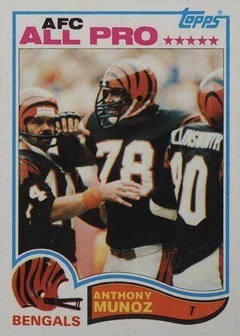 1982 Topps #51 Anthony Munoz Rookie Card 1982 Topps #51 Anthony Munoz Rookie Card