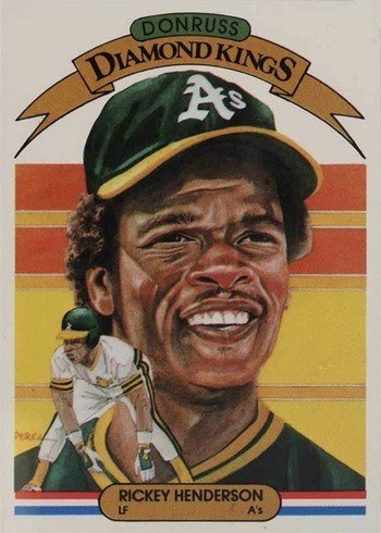 1983 Donruss #11 Diamond Kings Rickey Henderson Baseball Card