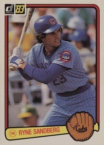1983 Donruss #277 Ryne Sandberg Rookie Card 1983 Donruss #277 Ryne Sandberg Rookie Card