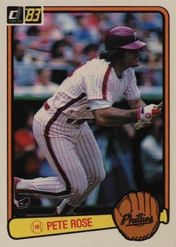 1983 Donruss #42 Pete Rose Baseball Card 1983 Donruss #42 Pete Rose Baseball Card