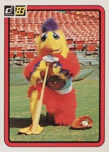 1983 Donruss #645 San Diego Chicken Baseball Card 1983 Donruss #645 San Diego Chicken Baseball Card