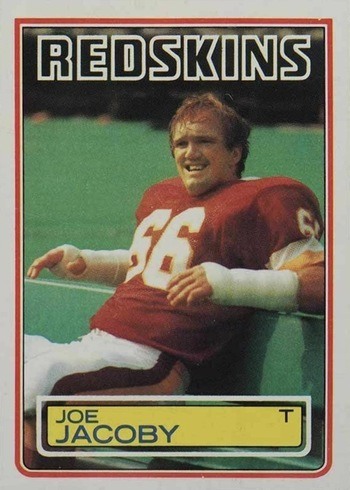 1983 Topps #190 Joe Jacoby Rookie Card 1983 Topps #190 Joe Jacoby Rookie Card