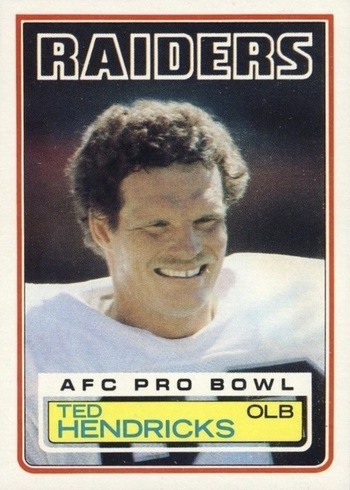 1983 Topps #302 Ted Hendricks Football Card