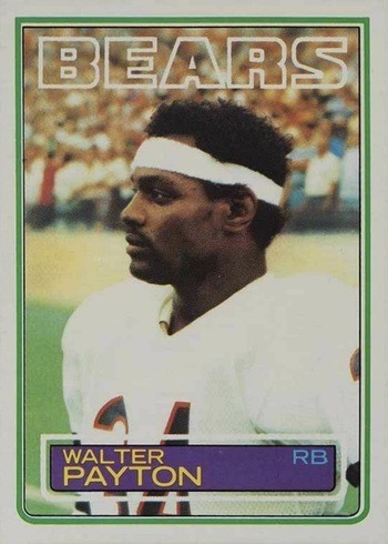 1983 Topps #36 Walter Payton Football Card 1983 Topps #36 Walter Payton Football Card