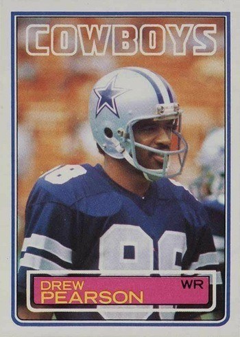 1983 Topps #51 Drew Pearson Football Card 1983 Topps #51 Drew Pearson Football Card