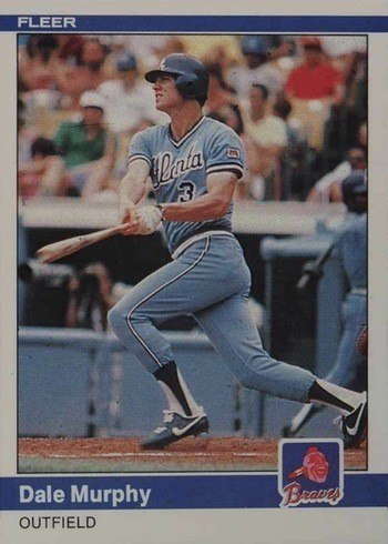 1984 Fleer #186 Dale Murphy Baseball Card 1984 Fleer #186 Dale Murphy Baseball Card