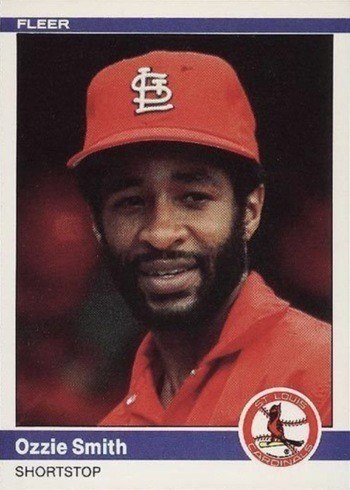 1984 Fleer #336 Ozzie Smith Baseball Card 1984 Fleer #336 Ozzie Smith Baseball Card