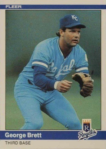 1984 Fleer #344 George Brett Baseball Card 1984 Fleer #344 George Brett Baseball Card