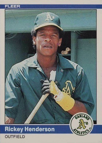 1984 Fleer #447 Rickey Henderson Baseball Card