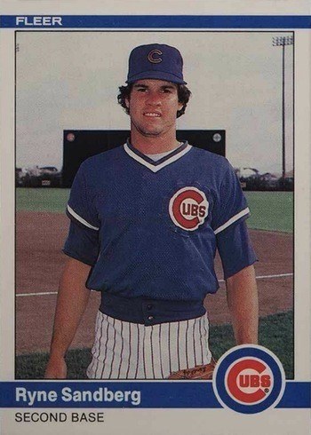 1984 Fleer #504 Ryne Sandberg Baseball Card 1984 Fleer #504 Ryne Sandberg Baseball Card