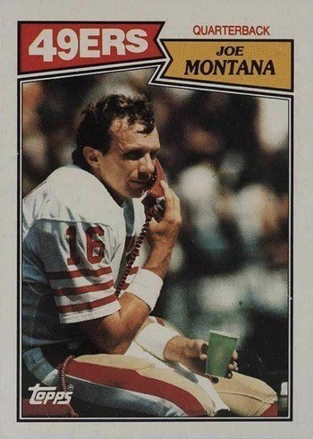 1987 Topps #112 Joe Montana Football Card