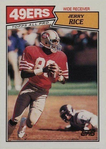 1987 Topps #115 Jerry Rice Football Card
