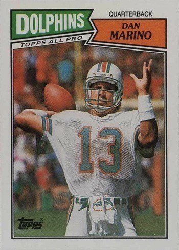 1987 Topps #233 Dan Marino Football Card