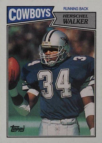 1987 Topps #264 Herschel Walker Rookie Card