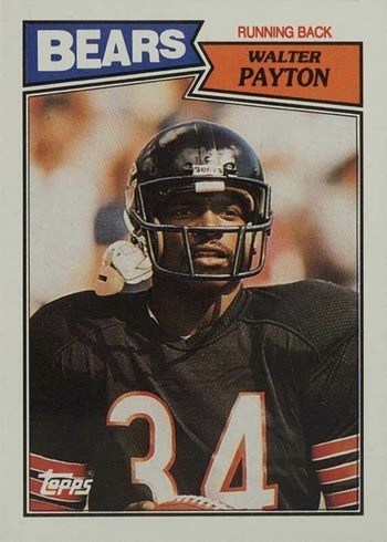1987 Topps #46 Walter Payton Football Card
