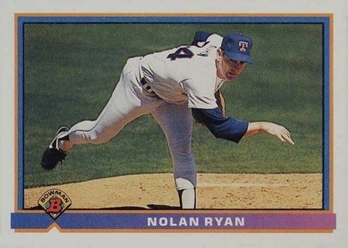 1991 Bowman #280 Nolan Ryan Baseball Card 1991 Bowman #280 Nolan Ryan Baseball Card