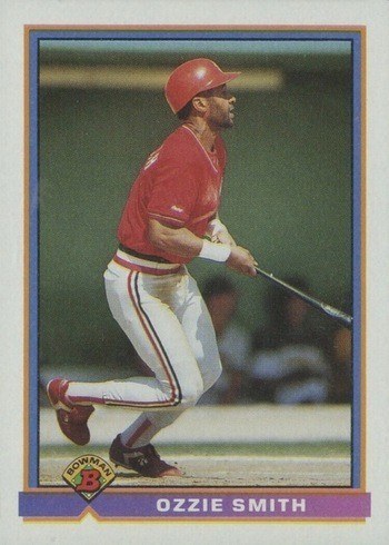 1991 Bowman #398 Ozzie Smith Baseball Card 1991 Bowman #398 Ozzie Smith Baseball Card