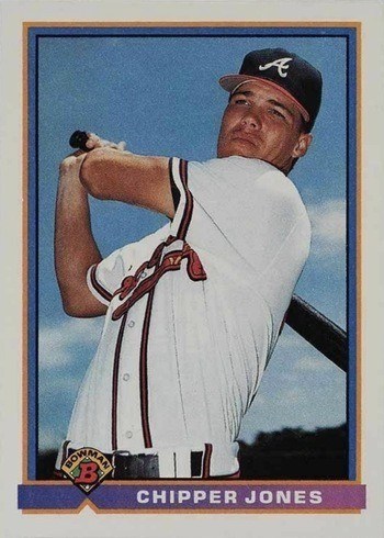 1991 Bowman #569 Chipper Jones Rookie Card 1991 Bowman #569 Chipper Jones Rookie Card