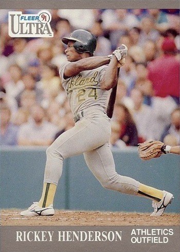 1991 Fleer Ultra #248 Rickey Henderson Baseball Card