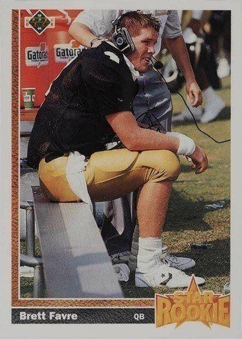 1991 Upper Deck #13 Brett Favre Rookie Card 1991 Upper Deck #13 Brett Favre Rookie Card