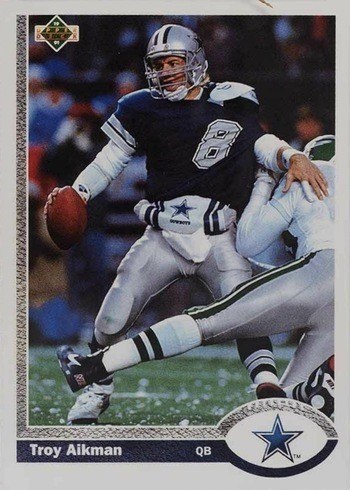 1991 Upper Deck #152 Troy Aikman Football Card 1991 Upper Deck #152 Troy Aikman Football Card