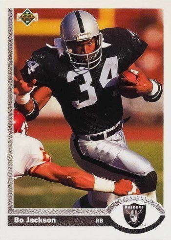 1991 Upper Deck #155 Bo Jackson Football Card 1991 Upper Deck #155 Bo Jackson Football Card