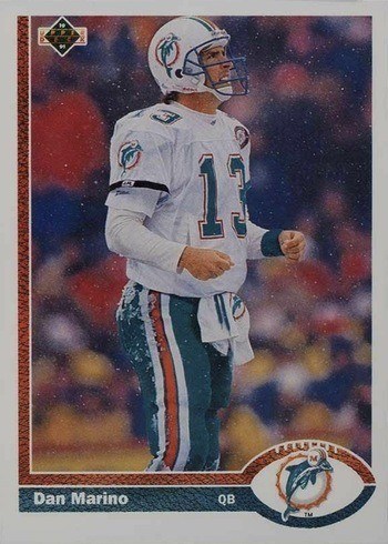 1991 Upper Deck #255 Dan Marino Football Card 1991 Upper Deck #255 Dan Marino Football Card