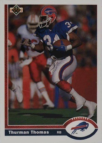 1991 Upper Deck #356 Thurman Thomas Football Card 1991 Upper Deck #356 Thurman Thomas Football Card