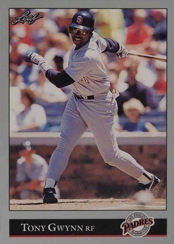1992 Leaf #206 Tony Gwynn Baseball Card 1992 Leaf #206 Tony Gwynn Baseball Card
