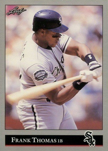 1992 Leaf #349 Frank Thomas Baseball Card