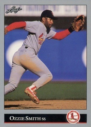 1992 Leaf #400 Ozzie Smith Baseball Card 1992 Leaf #400 Ozzie Smith Baseball Card