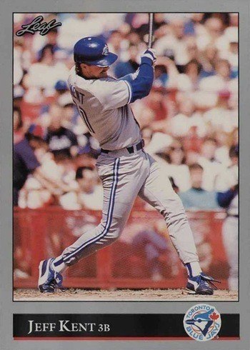 1992 Leaf #445 Jeff Kent Rookie Card 1992 Leaf #445 Jeff Kent Rookie Card