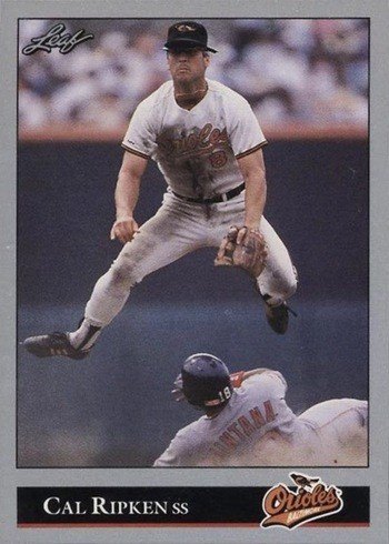 1992 Leaf #52 Cal Ripken Jr. Baseball Card 1992 Leaf #52 Cal Ripken Jr. Baseball Card