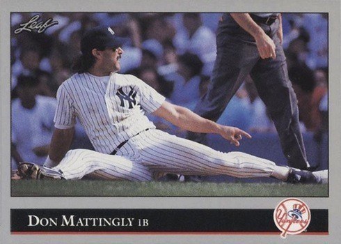 1992 Leaf #57 Don Mattingly Baseball Card 1992 Leaf #57 Don Mattingly Baseball Card