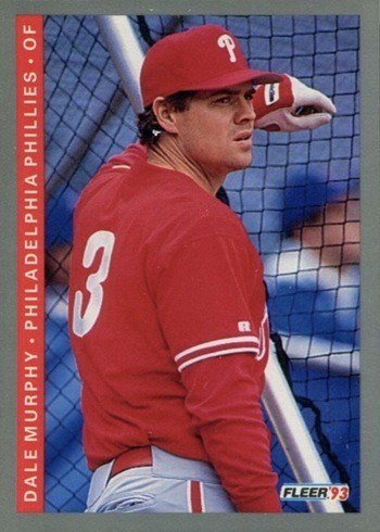 1993 Fleer #496 Dale Murphy Baseball Card