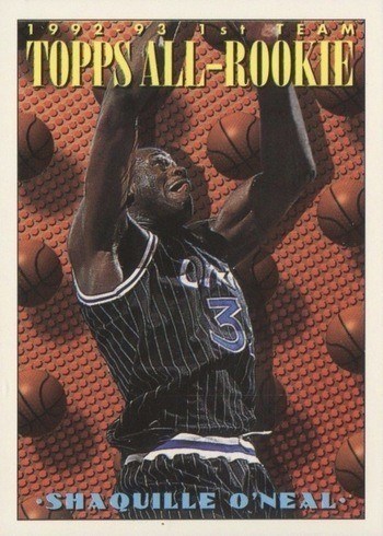 1993 Topps #152 Shaq All-Rookie Team Basketball Card 1993 Topps #152 Shaq All-Rookie Team Basketball Card