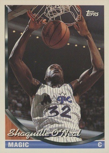 1993 Topps #181 Shaquille O'Neal Basketball Card 1993 Topps #181 Shaquille O'Neal Basketball Card