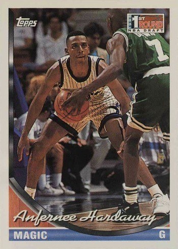 1993 Topps #334 Anfernee Hardaway Rookie Card 1993 Topps #334 Anfernee Hardaway Rookie Card