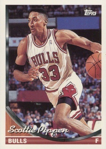 1993 Topps #92 Scottie Pippen Basketball Card 1993 Topps #92 Scottie Pippen Basketball Card