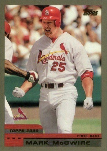 2000 Topps #1 Mark McGwire Baseball Card 2000 Topps #1 Mark McGwire Baseball Card