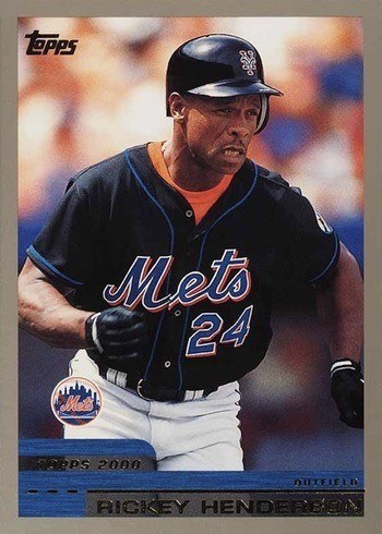 2000 Topps #104 Rickey Henderson Baseball Card 2000 Topps #104 Rickey Henderson Baseball Card