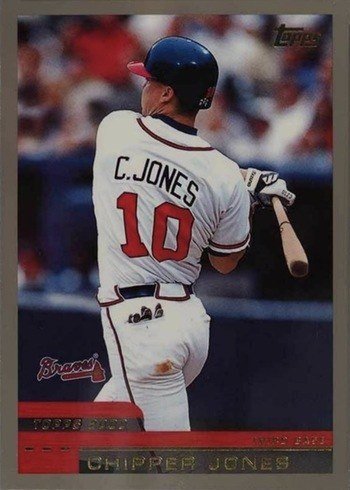 2000 Topps #180 Chipper Jones Baseball Card 2000 Topps #180 Chipper Jones Baseball Card