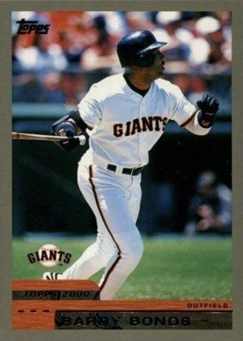 2000 Topps #250 Barry Bonds Baseball Card 2000 Topps #250 Barry Bonds Baseball Card