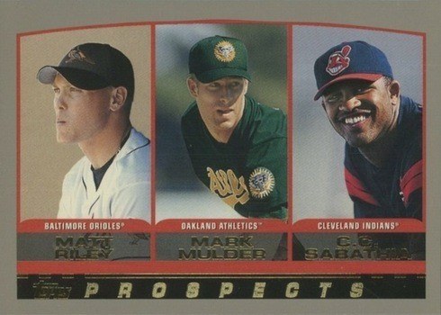 2000 Topps #446 C.C. Sabathia and Mark Mulder Rookie Card