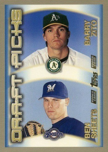 2000 Topps #451 Barry Zito and Ben Sheets Rookie Card