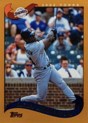 2002 Topps #165 Rickey Henderson Baseball Card