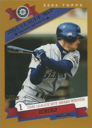 2002 Topps #716 Ichiro League MVP Basegball Card