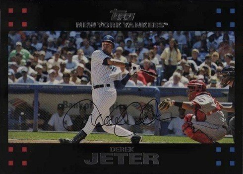 2007 Topps #40 Derek Jeter Baseball Card (Without Bush and Mantle)