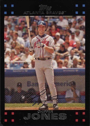 2007 Topps #90 Chipper Jones Baseball Card 2007 Topps #90 Chipper Jones Baseball Card