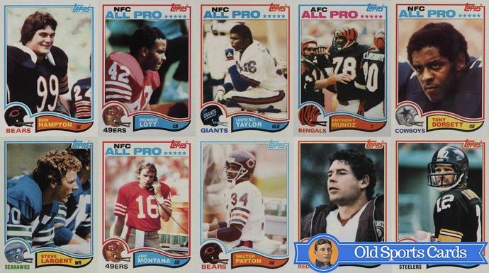 Most Valuable 1982 Topps Football Cards